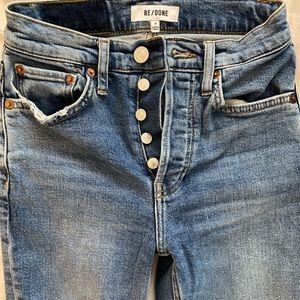 Re/done skinny cropped jeans